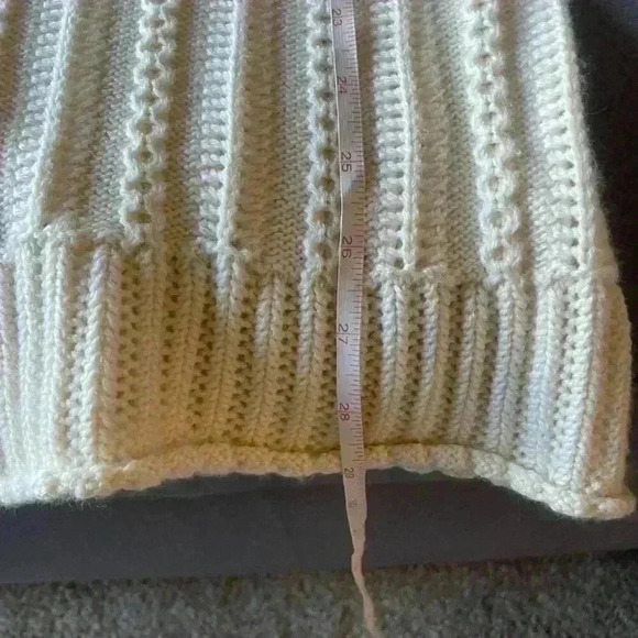 Elie Tahari Cream Merino Wool Knit Wrap Cardigan - Picture 13 of 13